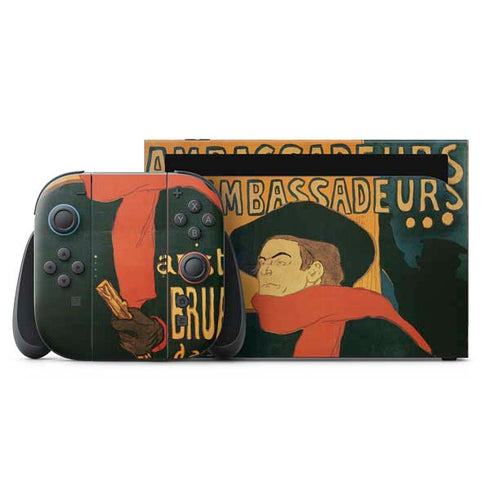 Henri Toulouse-Lautrec Ambassadeurs Aristide Bruant Nintendo Skins